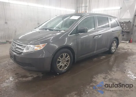 2012 Honda Odyssey Ex-L из США, поврежденный, VIN 5FNRL5H66CB080110